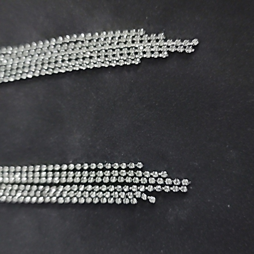 Rhinestone Dangle Earrings - image 3